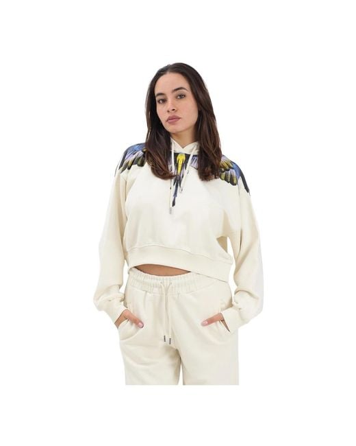 Marcelo Burlon Hoodies in het Natural