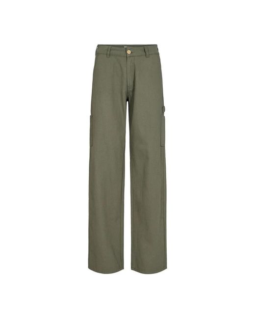 Sofie Schnoor Green Wide Trousers