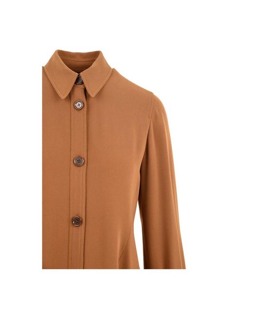Aspesi Brown Shirt Dresses