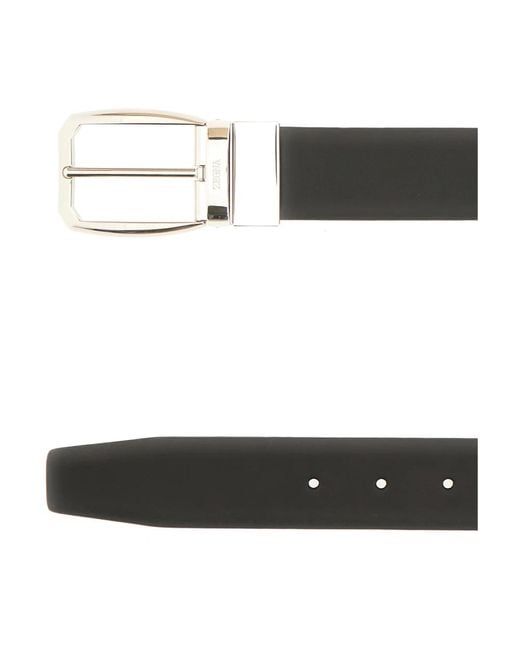 Belts Zegna de hombre de color Black