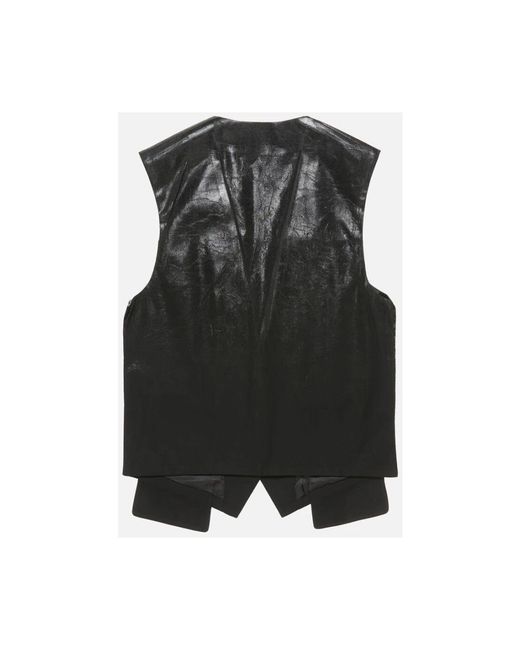Vests Acne de color Black