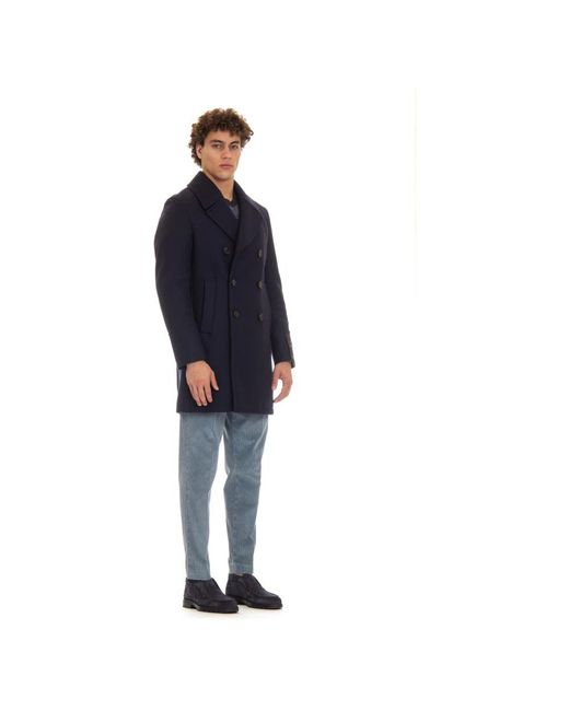 Sealup Jassen ,Blauw ,Wol Blauwe Peacoat Met Hoornknopen in het Blue voor heren