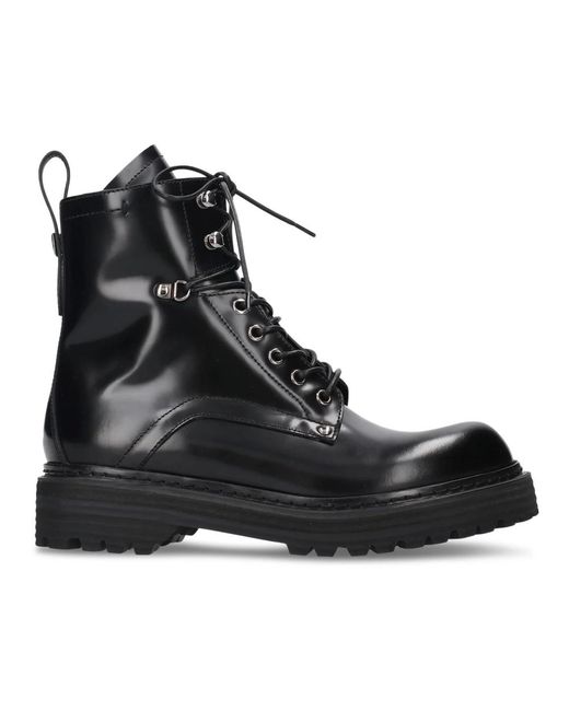 Premiata Black Lace-Up Boots