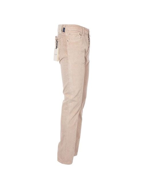 Jacob Cohen Natural Straight Trousers for men
