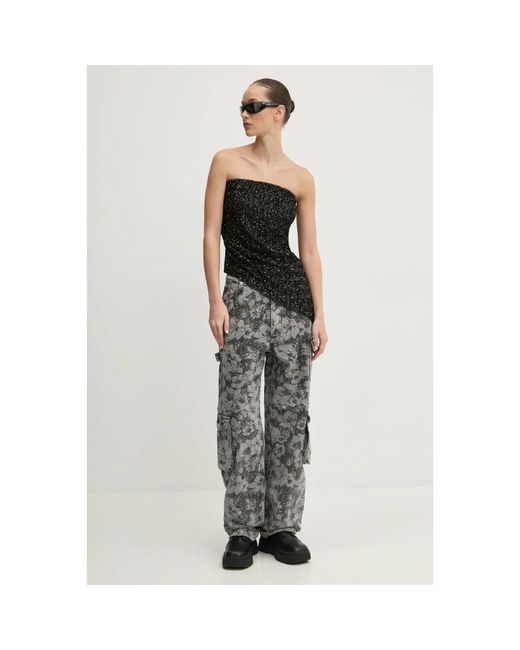 Aniye By Sequin Asymmetric Top in het Black