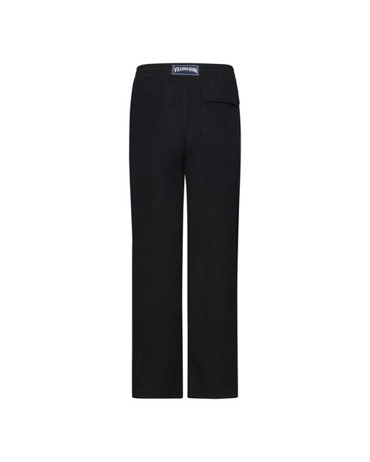 Straight Trousers Vilebrequin de hombre de color Black