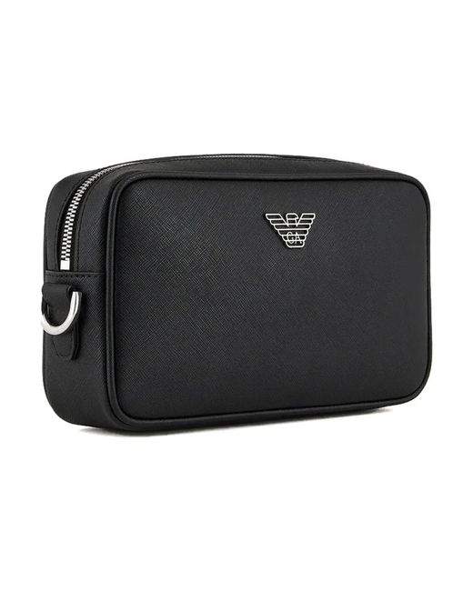 Emporio Armani Black Toilet Bags for men