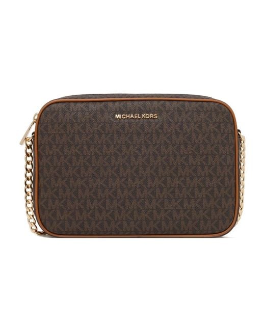 Michael Kors Brown Braune Jet Set Schultertasche