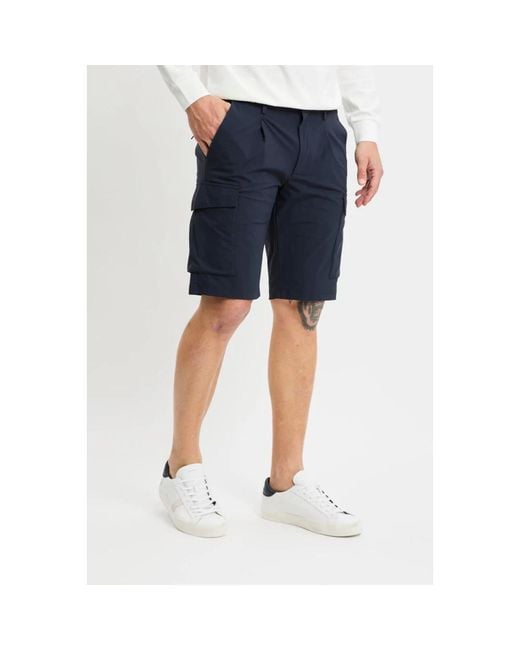 People Of Shibuya Blue Casual Shorts for men