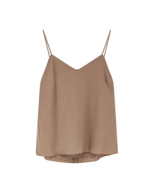 Max Mara Brown Sleeveless Tops