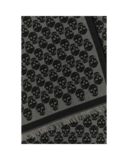 McQueen Black Scarves for men