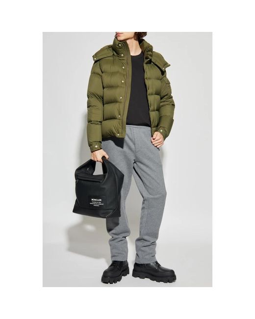 Moncler Jassen ,Groen ,Leer Maya Down Jacket in het Green voor heren