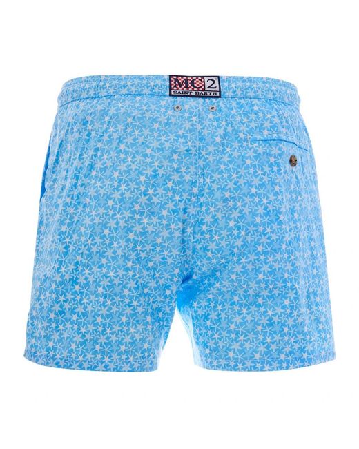Mc2 Saint Barth Badmode ,Blauw ,Lighting Micro Stretch in het Blue voor heren