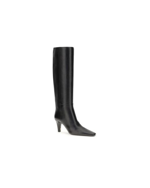 Saint Laurent Black Knee High Boots
