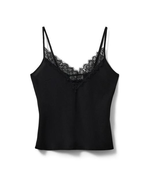 Sofie Schnoor Black Sleeveless Tops