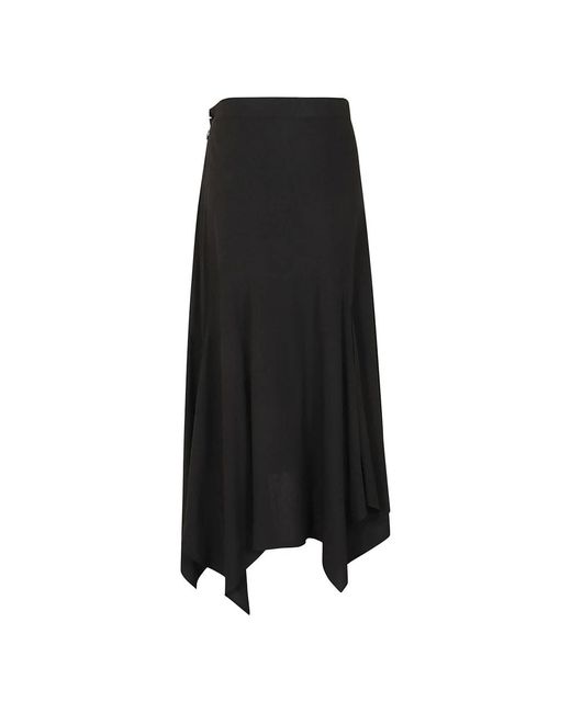 Yohji Yamamoto Black Maxi Skirts