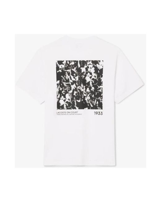 Lacoste White T-Shirts for men