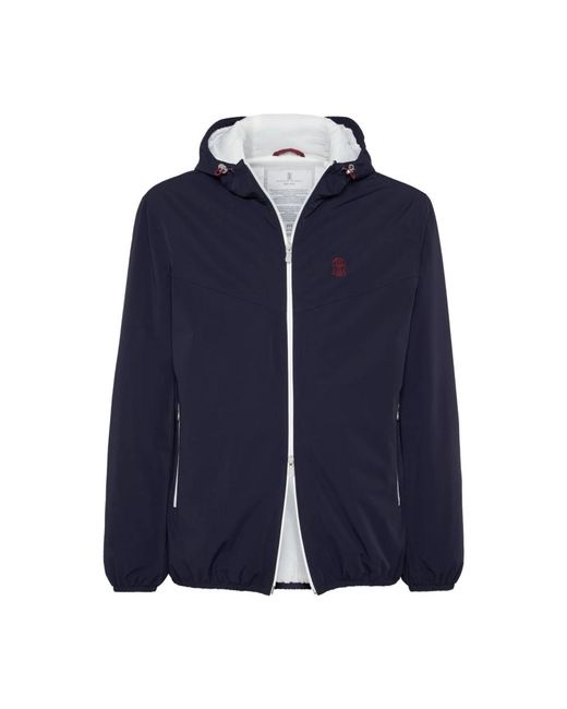 Brunello Cucinelli Blue Light Jackets for men