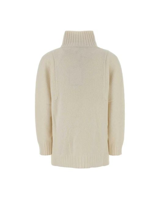 Max Mara White Cashmere Knitwear