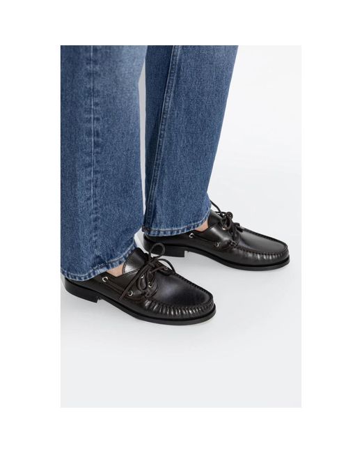 Aeyde Black Harris Loafers