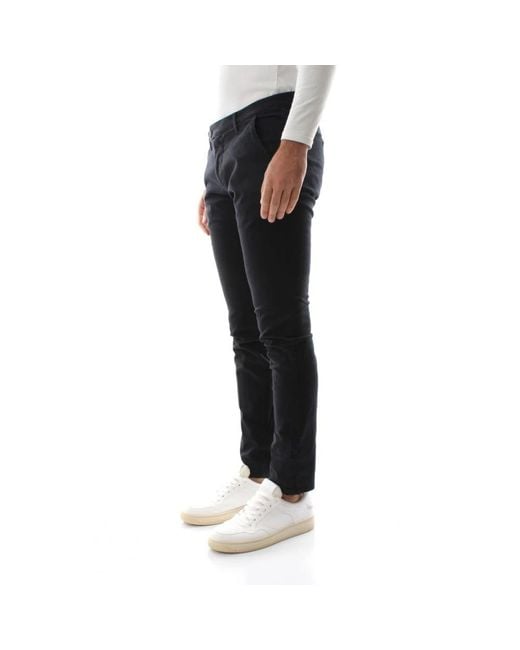 Roy Rogers Black Slim-Fit Trousers for men