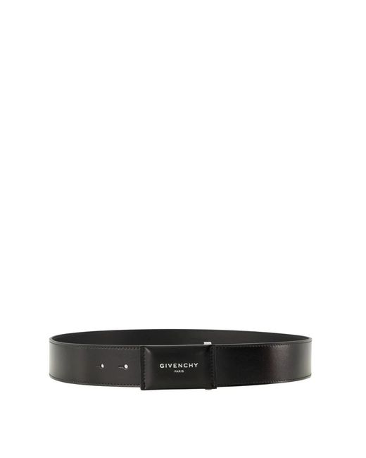 Givenchy Accessoires ,Zwart ,Leer Leren Riem in het Black voor heren