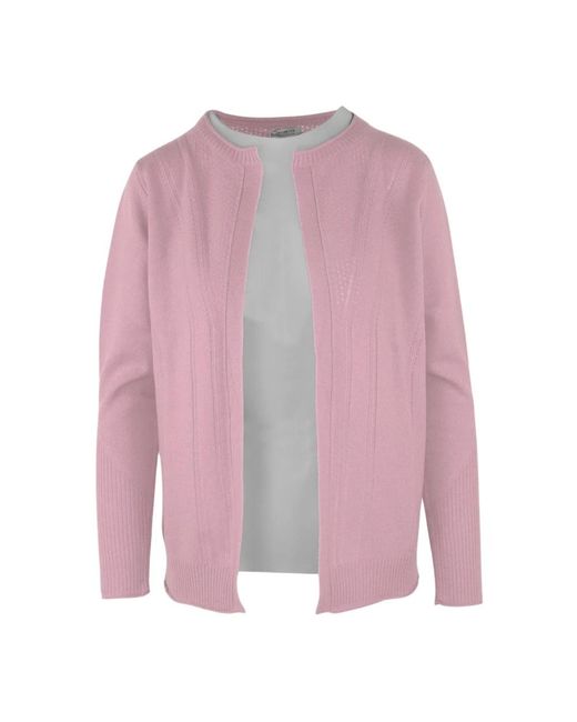 Jersey cachemira lana manga larga Malo de color Pink