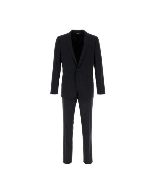 Dolce & Gabbana Black Single Breasted Suits for men