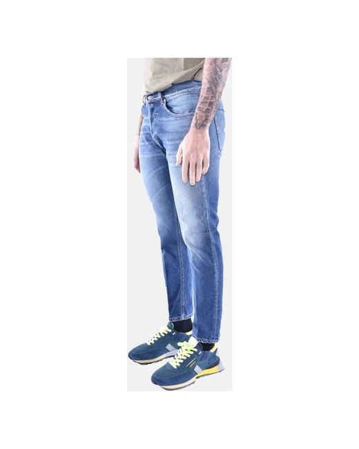 Dondup Vintage Slim Fit Carrot Jeans in het Blue voor heren