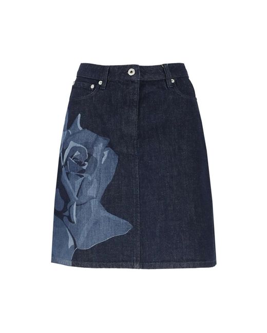 KENZO Blue Short Skirts