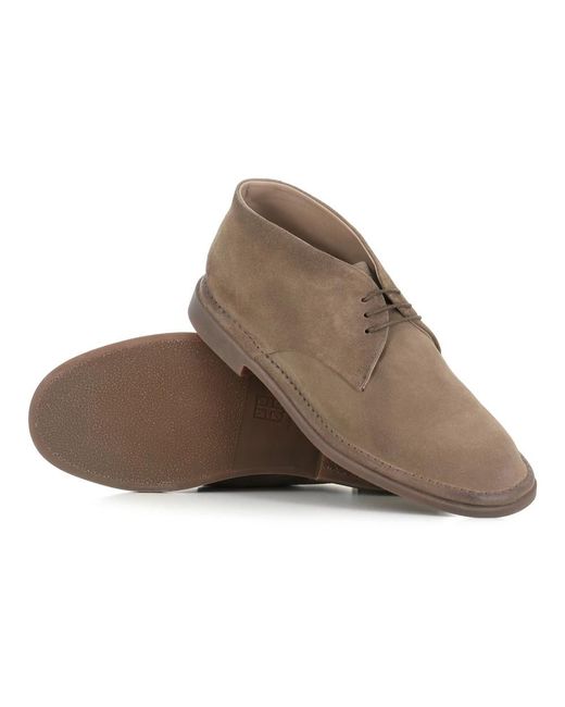 Pantanetti Gray Lace-Up Boots for men