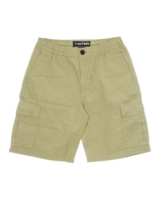 Iuter Green Casual Shorts for men