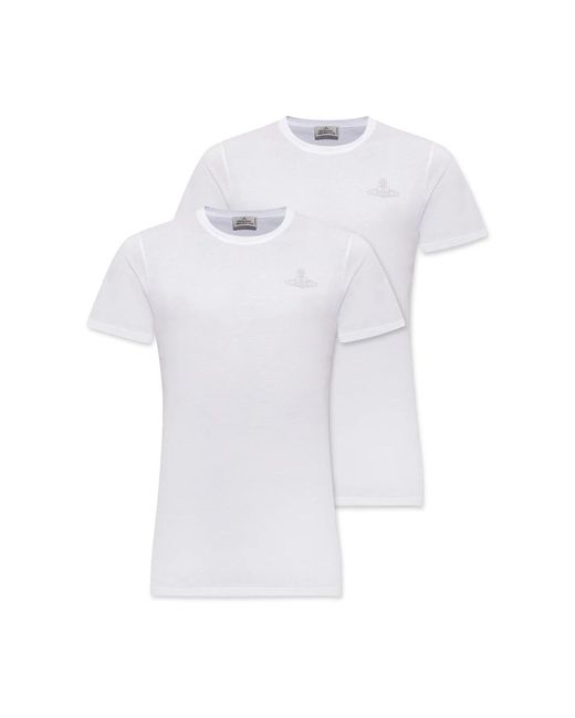 Vivienne Westwood Marken-T-Shirt Im Doppelpack in White für Herren