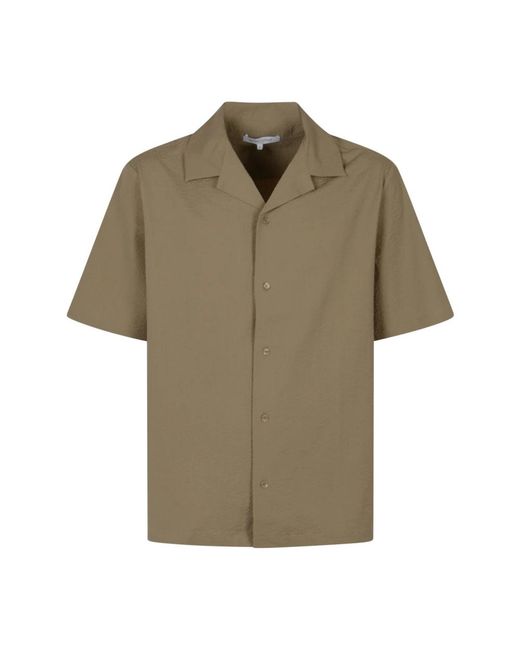 Maison Kitsuné Green Short Sleeve Shirts for men
