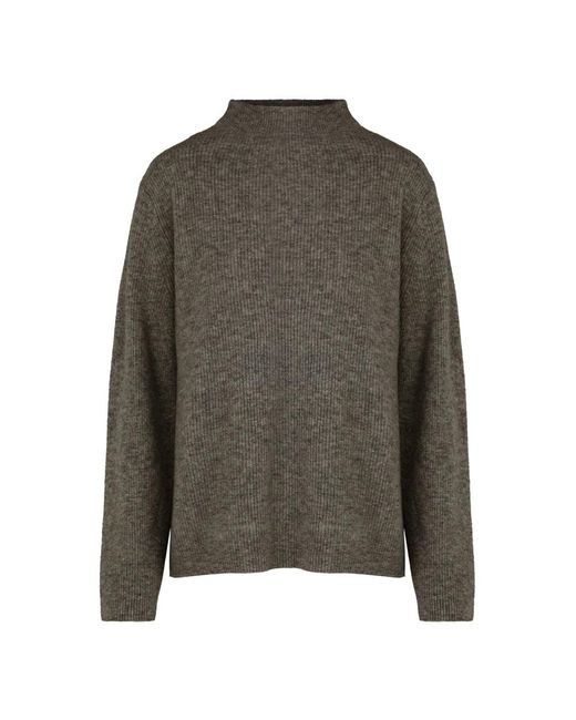 Bomboogie Wool Volcano Neck Sweater in het Green