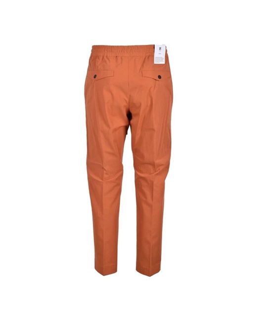 Pantaloni in misto cotone stretch di PT Torino in Orange da Uomo