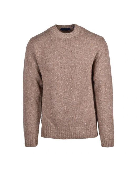 Daniele Fiesoli Brown Round-Neck Knitwear for men