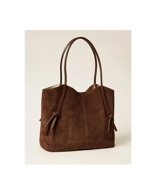 Twinset Brown Tote Bags