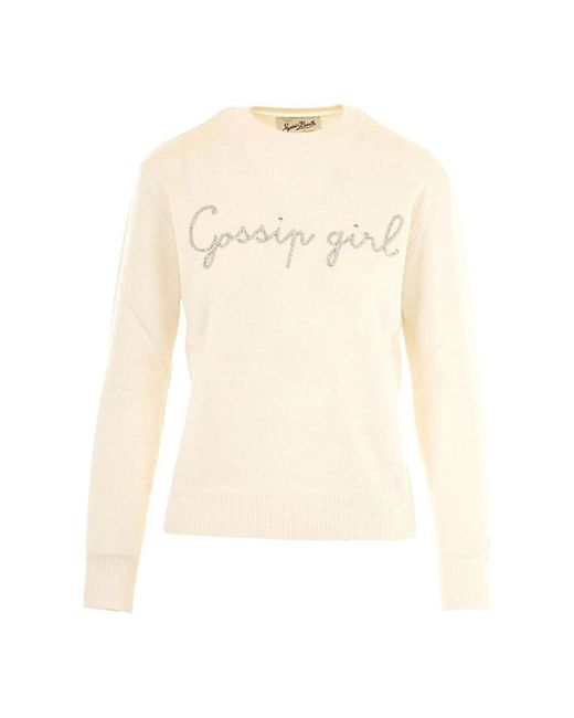 Mc2 Saint Barth Natural Round-Neck Knitwear