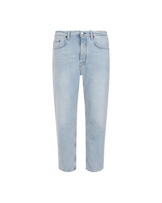 Acne Blue Cropped Jeans for men