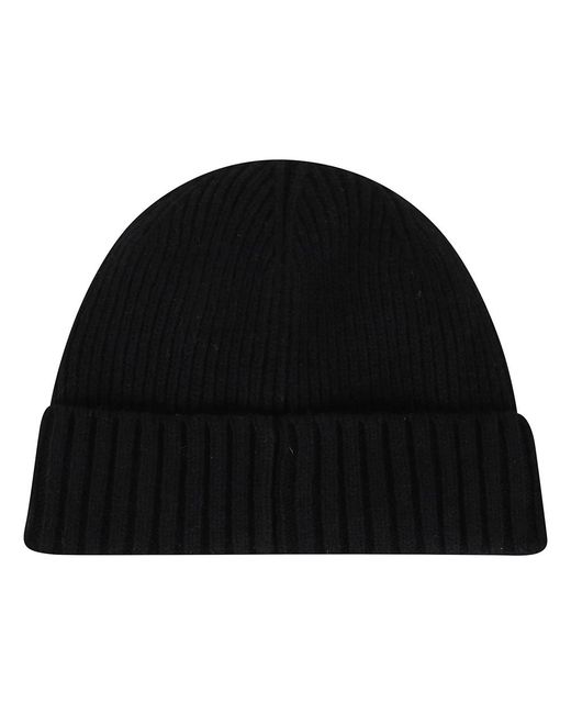 Barbour Accessoires ,Zwart ,Wol Zwarte Wollen Blend Beanie Muts in het Black voor heren