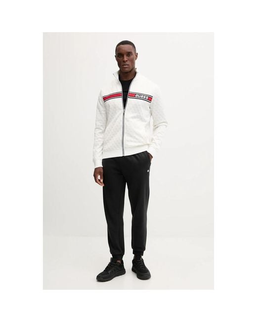 Guess Korbin Zip-Through in het White voor heren