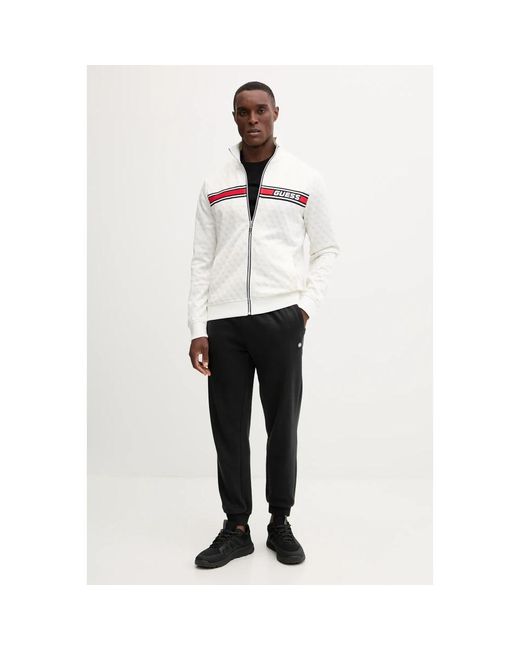 Guess Korbin Zip-Through in het White voor heren