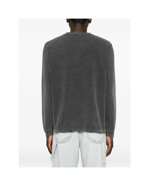 Maison Kitsuné Black Long Sleeve T-Shirts for men
