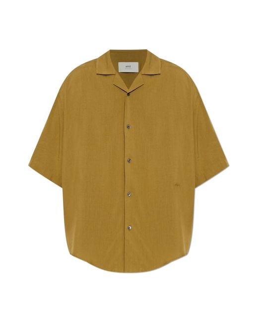 AMI Green Short Sleeve Shirts for men