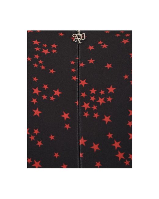 Aniye By Kleedjes ,Veelkleurig ,Polyester Midi Jurk Met Zijsplit in het Black