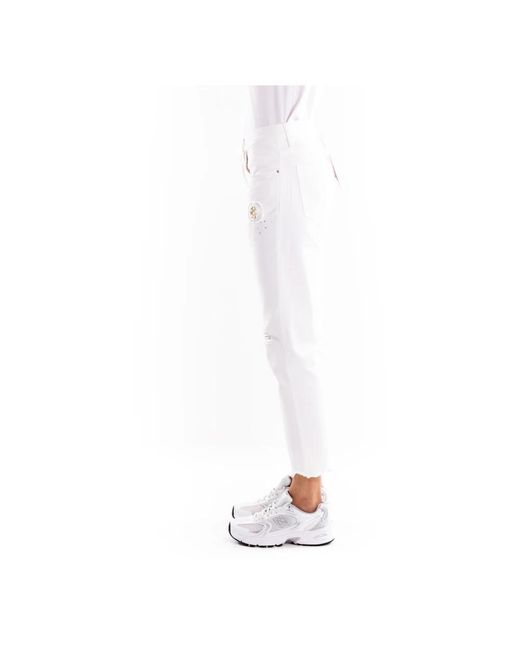 Cropped Jeans Don The Fuller en coloris White