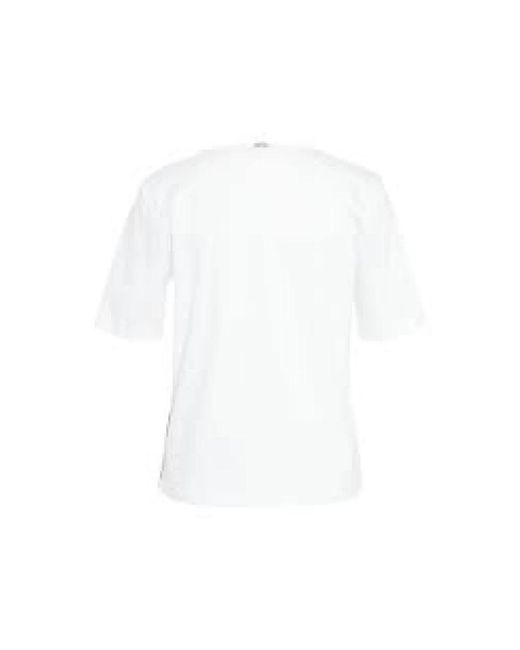Herno Tops ,Wit ,Katoen Witte Katoenen Stretch Jersey T-Shirt in het White