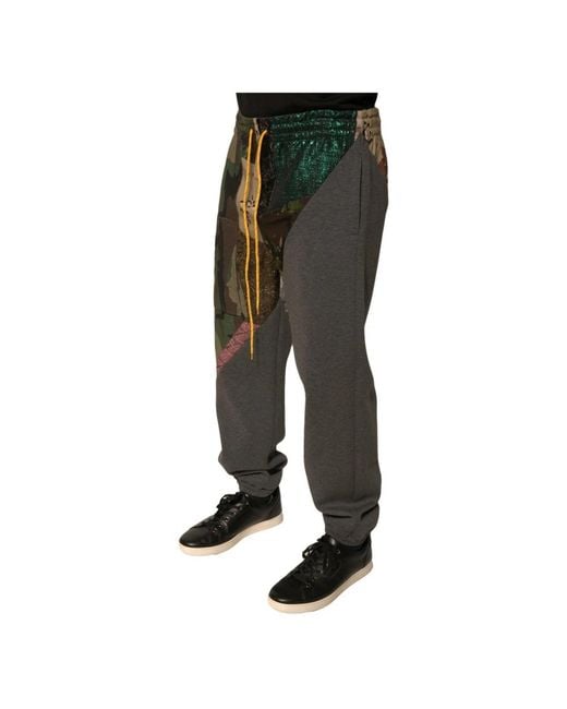 Dolce & Gabbana Green Sweatpants for men