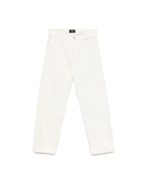 Balenciaga Gerafelde Jeans in het White